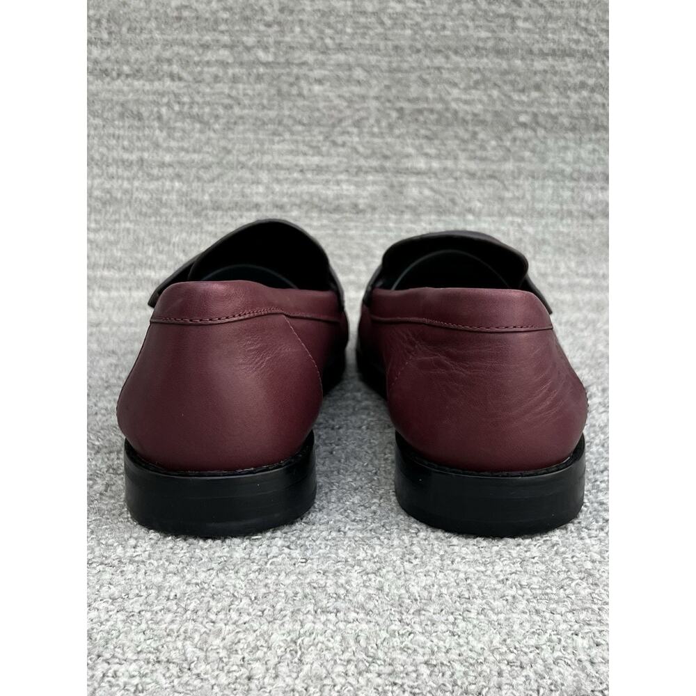 COACH Jolene 13MM Burgundy Leather Loafers Women's Size 9 US NEW - Picture 10 of 16